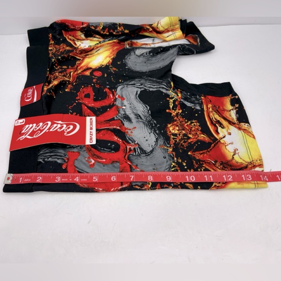 CRAZY BOXER BRIEFS COCA COLA DESIGN, 92%  POLYESTER 8% “ELASTHANNE,” LARGE - Picture 6 of 11